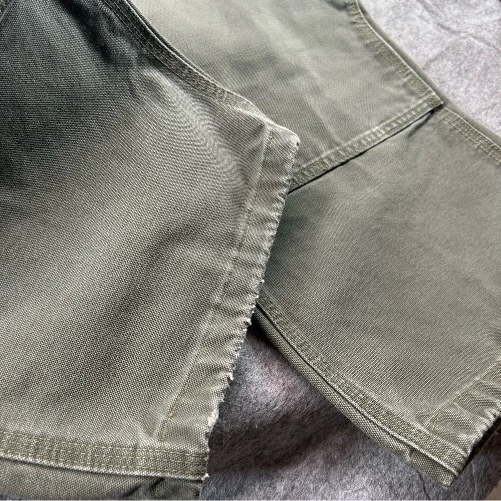 Carhartt Double Knee Pants Mens 42x30 Moss Green Carpenter Baggy Y2K Canvas B136